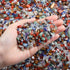 Decorative Tumbled Gravel Chakra Colorful Crystals Chip Polished Bulk Natural Gem Aquarium Gravel Rocks Pebbles Fish Tank Gravel Vase Filler Succu...