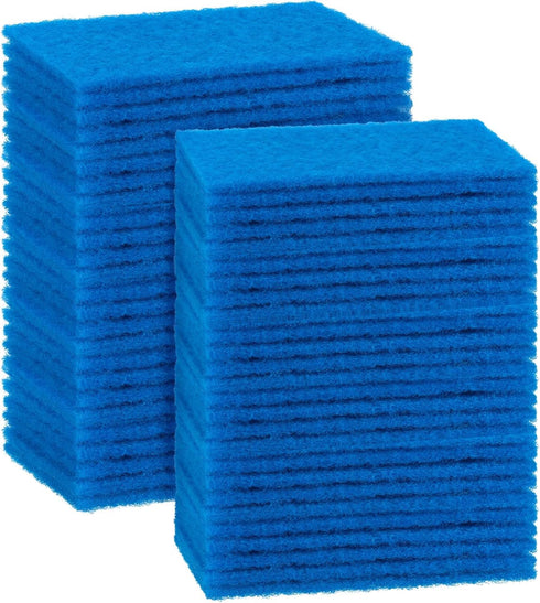 Jetec Scrub Pads Scouring Pads Sponge Dish Scrubber Scouring Pads Cleaning Non Scratch Pads for Kitchen Scrubbers Dishes Cleaning (Blue, 100 Piece...