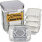 50 Pack 8 OZ/230ML Capacity Mini Aluminum Foil Pans with Cardboard Lids - Christmas Tins Takeout Containers Disposable, Perfect for Food Storage C...