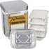 50 Pack 8 OZ/230ML Capacity Mini Aluminum Foil Pans with Cardboard Lids - Christmas Tins Takeout Containers Disposable, Perfect for Food Storage C...