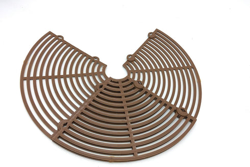 Plant Pot Grid Flower Pot Cover Cat Baby Safety to Protect Children Pets Plant Brown 11.8" Pack of 2...