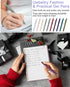 Black Gel Ink Pens Fine Point Smooth Writing Quick Dry Pen Set for Journaling Note Taking, 0.5mm Retractable Japanese Pen Office School Supplies G...