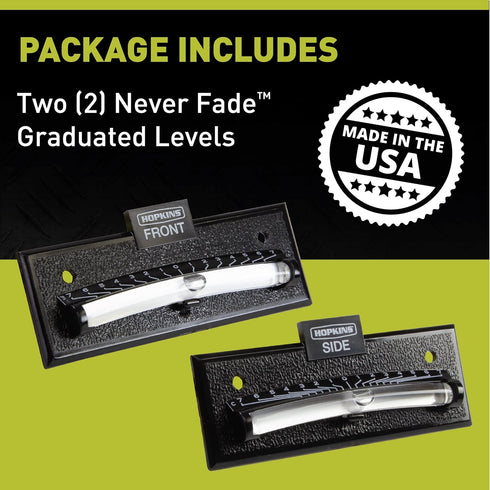 Hopkins Towing Solutions 08526 Never Fade Two Way Graduated Level, Black...