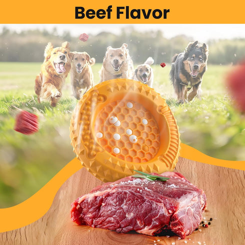 Dog Toys for Aggressive Chewers,Indestructible Natrual Rubber Dog Toy for Large Medium Small Dogs,Beef Flavor Tough Dog Chew Toy,Stress Release Ga...
