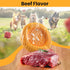 Dog Toys for Aggressive Chewers,Indestructible Natrual Rubber Dog Toy for Large Medium Small Dogs,Beef Flavor Tough Dog Chew Toy,Stress Release Ga...