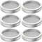 304 Stainless Steel Sprouting Lids for Wide Mouth Mason Jars and Making Organic Sprout Seeds 6 Pcs...