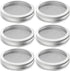 304 Stainless Steel Sprouting Lids for Wide Mouth Mason Jars and Making Organic Sprout Seeds 6 Pcs...