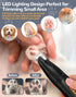 Dog Clippers for Grooming, 2 Speed Dog Paw Trimmer with LED Light, Rechargeable Low Noise Pet Shaver for Trimming Dogs Cats Hair Around Paws, Eyes...