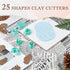 TAINSKY Polymer Clay Cutters Set, 25 Shapes Clay Earring Cutters with 145 Earrings Accessories for Polymer Clay Jewelry Making...