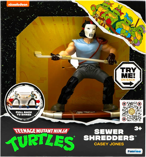 Teenage Mutant Ninja Turtles 5" Sewer Shredders Classic Edition Casey Jones Ages 3+, Shredding Action Figure...