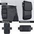 Cell Phone Pouch Belt Holster Case for iPhone 15, 15 Pro 14, 14 Pro 13 Pro, 13 12 Pro Xs X 11 XR Samsung Galaxy S24 S23 S22 S21 S20 S10 S9, ID Car...