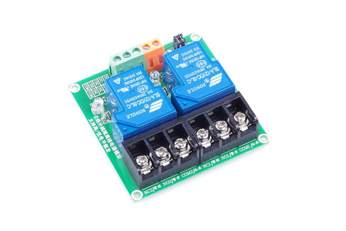 DC 12V 30A 2-Channel Relay Module High Or Low Level Triggering with Optocoupler Isolation Load 30A DC 30V AC 250V for PLC Automation Control, Indu...