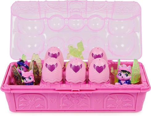 Hatchimals CollEGGtibles, Rainbow-cation Wolf Family Carton with Surprise Playset, 10 Characters, 2 Accessories, Kids Toys for Girls...