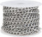 LiQunSweet 5m (16.4 Ft) Stainless Steel Unfinished Curb Chains Unwelded with Spool for Women Men Necklace Bracelet Jewelry Making - 9x6mm...