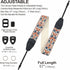 Padwa Lifestyle Camera Strap - 2" Retro Jacquard Embroidery Camera Straps Adjustable,Wide Camera Neck/Shoulder Strap with Genuine Leather Head for...