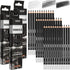 Geyoga 36 Pcs Professional Charcoal Pencils Soft,medium and Hard for Drawing Charcoal Pencils Drawing Set Drawing Pencils for Sketching Shading Dr...