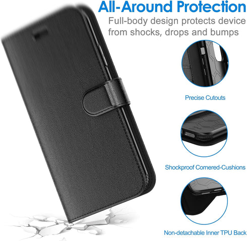 JETech Wallet Case for iPhone 11 6.1-Inch, Shockproof PU Leather Magnetic Flip Cover with Card Holder and Stand Feature (Black)...