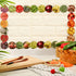 Geyee 60 Pcs Fruits and Veggies Themed Bulletin Board Border School Cafeteria Decorations Straight Border Trim for Classroom Decoration Bulletin B...