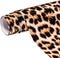 Leopard Print Heat Transfer Vinyl HTV Roll 10''x 5 FT,Iron-On PU Adhesive Vinyl for T-Shirts,Cheetah Pattern HTV Compatible with All Cutters (Leop...