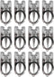 12pcs Stainless Steel Folding Pocket Portable Foldable Mini Travel Scissors Small Scissors Paper Thread Snips Craft Cutter Pointy Sewing Yarn Cutt...