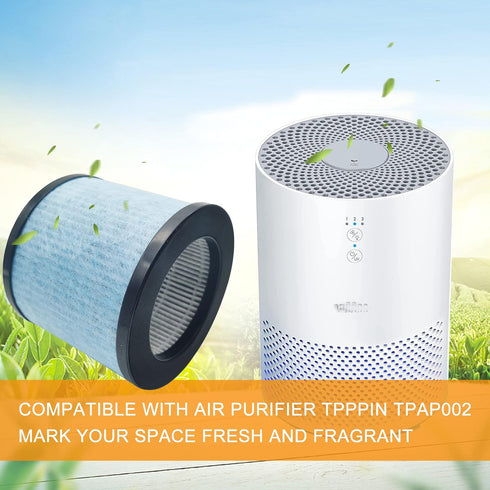 Compatible with TOPPIN TPAP002 HEPA Comfy Air C1, Part # TPFF002,4in1 H13 High-Efficiency HEPA Filters,TPAP002(2 Packs)...