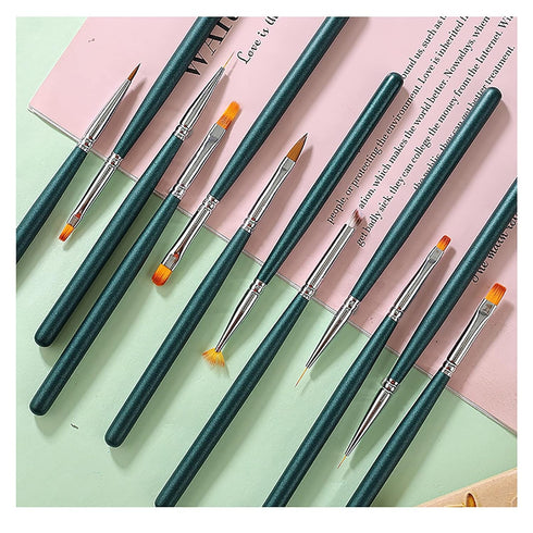 3pcs Ombre Nail Brush Nail Paint Pen for Lace Line Gradient Color Ombre Brush for Gel Nails Manicure Pen Nail Art Brushes Nail Design Brushes Acry...