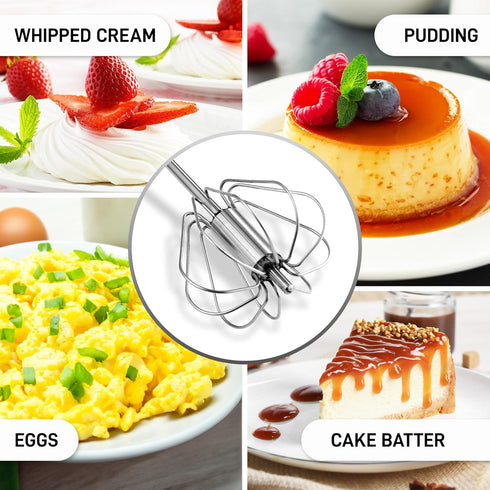 Push Action Egg Whisk...