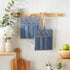 DII French Stripe, Kitchen Collection, Potholders, Chambray Blue, 2 Count...