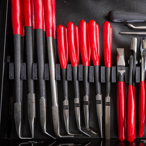 ToolBox Widget - Large Plier Organizer Rack for Tool Box Drawer,DIY Series, NON-MAGNETIC, Expandable and Modular, Holds 12 Large Pliers, Connects ...