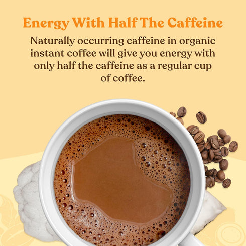 Mushroom Coffee Latte by Four Sigmatic | Daily Dose Alternative | Organic Instant Coffee Latte Mix with Lion's Mane, Chaga Mushrooms & Coconut Mil...