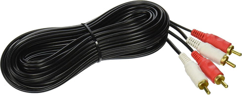 Dual RCA Audio Cable 30ft Long for Stereo CD DVD Amplifier Mixer DJ PA...