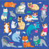Mudpuppy Cats & Dogs - Tri Fold Magnetic Puzzles Featuring Two 20 Piece Cat and Dog Themed Artwork...