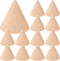 SUPVOX 10pcs Natural Wood Cone Ring Holders Unpainted Wooden Cones to Craft Paint Jewelry Display Stand 3.1cm...