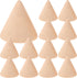 SUPVOX 10pcs Natural Wood Cone Ring Holders Unpainted Wooden Cones to Craft Paint Jewelry Display Stand 3.1cm...