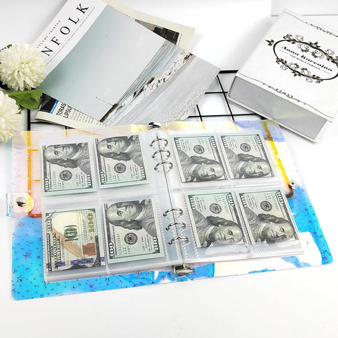 2023 New 100 Envelopes Challenge Binder to Save $5,050 in 100 Days, 100 Envelopes Money Saving Challenge Kit, 100 Slots A5 Money Saving Budget Bin...