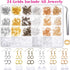 Anezus 1900 Pcs Earring Making Kit with Jewelry Hooks, Fish Hook Earrings, Backs, Jump Rings for Repair, Gifts...