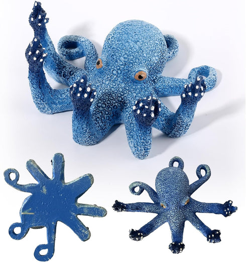 2Pcs Octopus Aquarium Ornaments Decoration Set, Artificial Sea Life,Suitable for Various Fish Tanks...