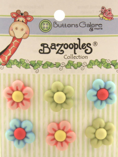 Buttons Galore Zoo Animals 3D Buttons-Set of 6 Cards...