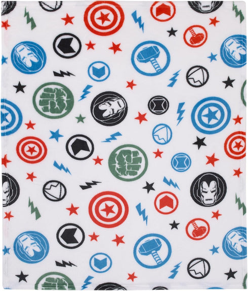 Marvel The Avengers Red, White, and Blue Super Soft Baby Blanket...