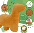 4 Pieces Dino Nugget Pillow Set - Large Chicken Nugget Plush with 3 Dino Plush Toys, Creative Dinosaur Stuffed Animal Doll for Kids (4pcs Dino Set...