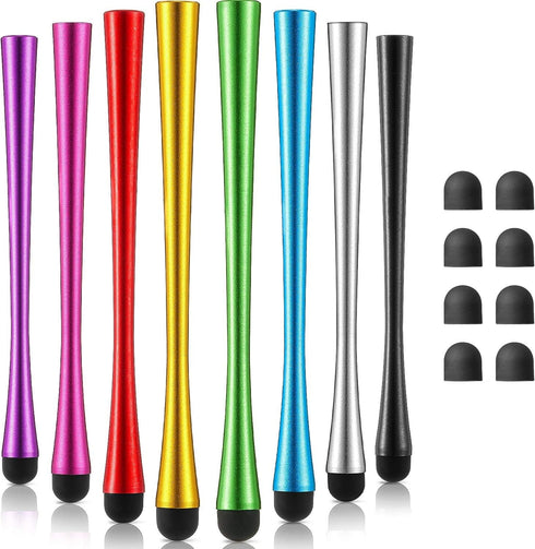 Outus 8 Pieces Waist Stylus Pens with 8 mm Rubber Tips Stylus Pens for Screen Compatible with iPhone, iPad, Tablet (8 Colors)......