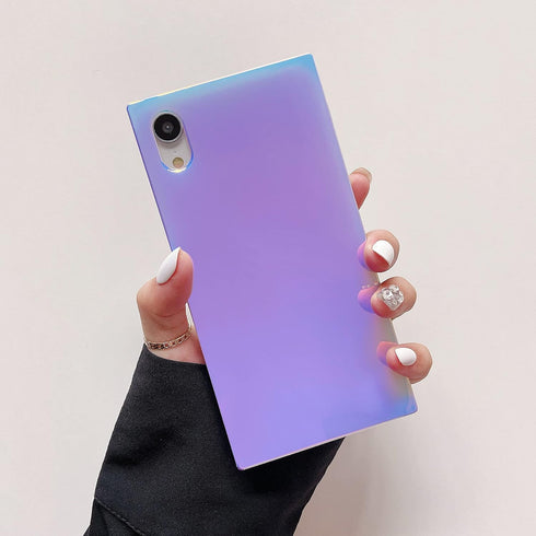 Cocomii - Rectangle Case Compatible with iPhone Xs Max - Holographic Mirror, Iridescent Colors, Women Girls Men, Protective Phone Case for iPhone ...