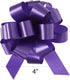 Berwick Offray The Perfect Bow Pull Ribbon, 4" Finished Size with 18 Loops, Purple, 50 Piece...