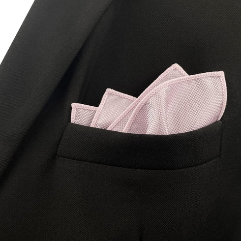 S&W SHLAX&WING Neckties for Men Colours Tie Blush Rose Gold Pink Solid Colors Matching Pocket Square...