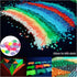 Glow in The Dark Diamond Painting Beads for Diamond Dots Accessories, 20 Colors Round Diamond Painting Drills Flatback Rhinestones for Crafts, Bea...