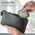 Compact Pill Box Organizer - Portable Waterproof Medicine Organizer and Daily Pill Container with Removable 4 Compartment Divider - Durable ABS Si...