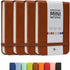 Tiny Notebook 3x4 Small Notepad Pocket Size, A7 Leather Hardcover Mini Notebook, Tear Off Sheet Tiny Notepad with Elastic Band, 4 Pack Mini Pocket...