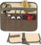 Camping Utensil Bag, Knife Roll Bag for Chefs Canvas Roll Up Culinary Bag Tableware Storage Hanging Bag Multi-purpose Knife Cover for Cooking, Cam...