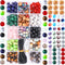Fishdown Mixed Stone Beads Kit - 290 Pcs Crystal, Chakra Healing, Wooden & Gemstone Beads for Jewelry Making DIY Kit...