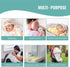 Featherhead™ 2-Pack 100% Cotton Muslin Swaddle Blankets for Baby Boy - Large 47”x 47” - Pre-Washed, Soft, & Breathable - Newborn Essential & Perfe...